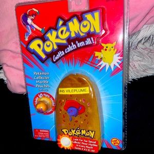 New Sealed Vintage Pokemon Collector Marble Pouches Series 2  #45 Vileplume